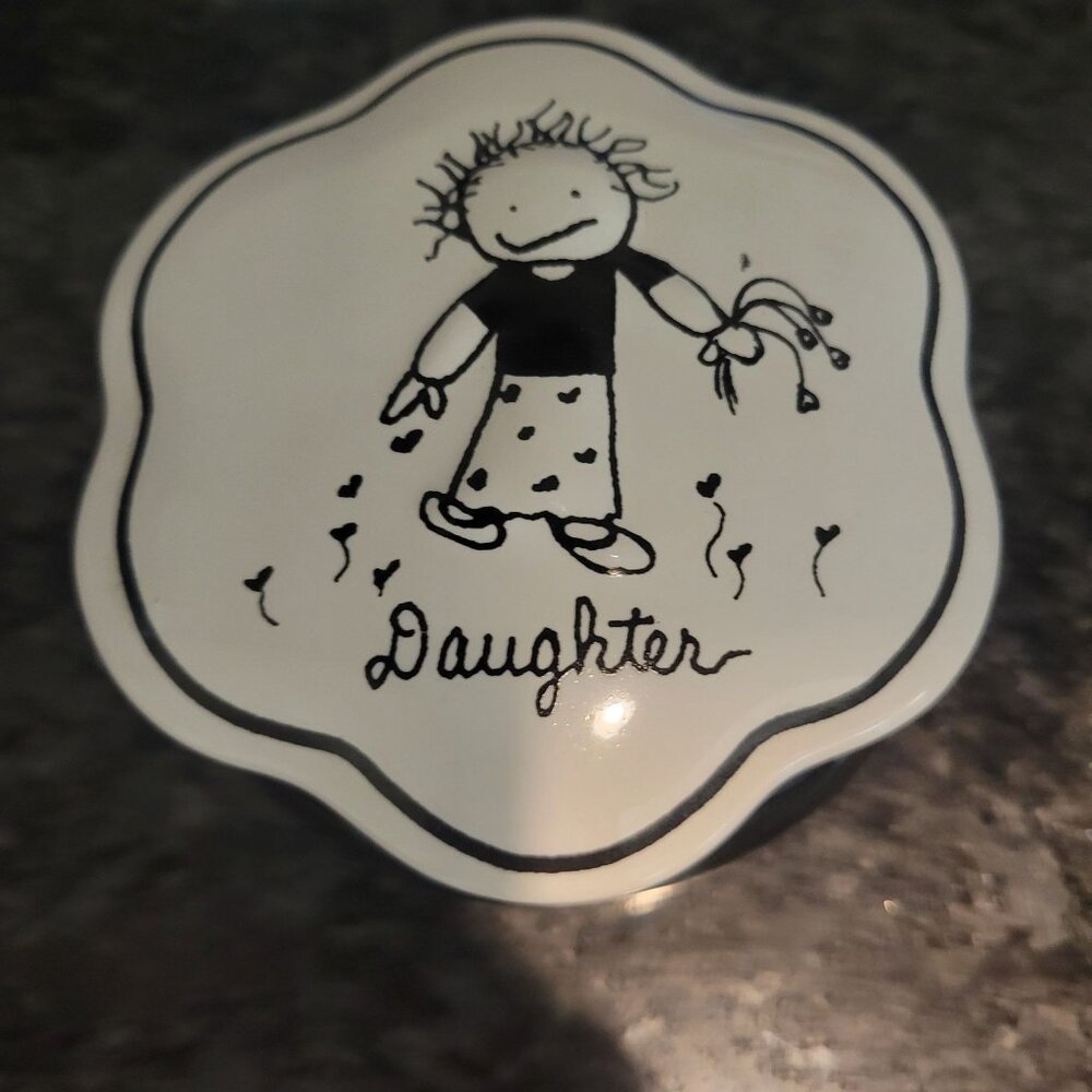 Handcrafted Ceramic Daughter Keepsake Trinket Box Children Inner Light - Picture 16 of 16